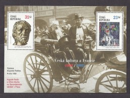 Czech Republic Tschechische Republik 2002 MNH **Mi 320-321 Sc 3171 Czech Culture And France. Aug. Rodin And Alfons Mucha - Unused Stamps