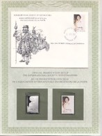 AUSTRALIA ENSEMBLE PHILATELIQUE TIMBRE EN ARGENT TIMBRE IDENTIQUE NEUF ENVELOPPE FDC STAMPS SILVER - QUEEN ELISABETH II - Errors, Freaks & Oddities (EFO)