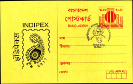 NOBEL LAUREATE-TAGORE-SPECIAL POSTMARK ON POST CARD-INDIPEX 2011-SCARCE-BANGLADESH-FC-60 - Premio Nobel