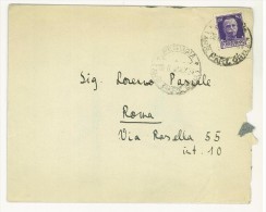 ITALIA REGNO - LETTERA DA PERUGIA PER ROMA VIA RASELLA - ANNO 1940 - Marcophilie (Avions)