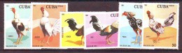 Cuba 1981 Y Fauna Roosters Mi No 2561-66 MNH - Ungebraucht