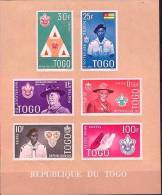 TOGO  Scout, Scouts, Scoutisme,  Yvert BF 5 Marron Dentelé  ** MNH. - Nuovi