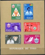 TOGO  Scout, Scouts, Scoutisme,  Yvert BF 5 Marron Non Dentelé  ** MNH. - Unused Stamps