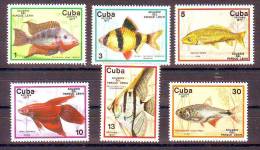 Cuba 1977 Y Fauna Animals Fish Mi No 2202-07 MNH - Nuevos