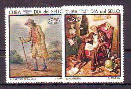 Cuba 1968 Y Art Paintings Mi No 1401-02 MNH - Ongebruikt