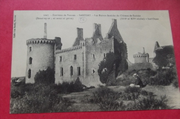 Cp  Sarzeau Les Ruines Du Chateau De Sucinio - Sarzeau