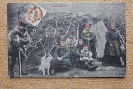 Carte Postale Lappefamilie Affranchie Pour Puteaux Taxée - Brieven En Documenten