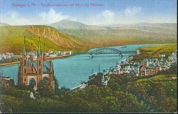 Rarität Remagen Apollinariskirche Mit Wohnhäuser Eisenbahnbrücke Schiff Um 1910 - Remagen