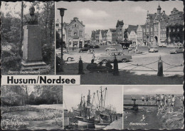 D-25813 Husum - Nordsee - Alte Ansichten - Hafen - Kutter - Cars - Opel - Husum