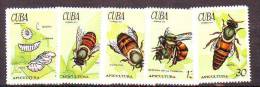 Cuba 1971 Y Fauna Animals Insects Mi No 1702-06 MNH - Unused Stamps