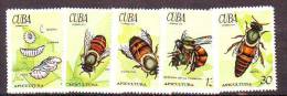 Cuba 1971 Y Fauna Animals Insects Mi No 1702-06 MNH - Nuovi