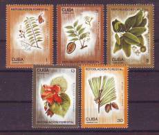 Cuba 1975 Y Flora Plants Mi No 2065-69 MNH - Unused Stamps