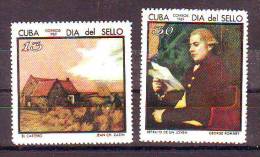 Cuba 1969 Y Art Paintings Mi No 1461-62 MNH - Nuovi