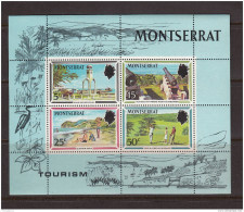 MONTSERRAT, 1970, Tourism, Holidays, Golf, Vacation, Beach, Canon, Miniature Sheet,  MNH, (**) - Montserrat