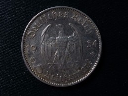 5 REICHMARK 1934 E - 5 Reichsmark