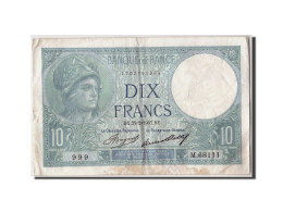 Billet, France, 10 Francs, 10 F 1916-1942 ''Minerve'', 1937, 1937-02-25, TB+ - 10 F 1916-1942 ''Minerve''