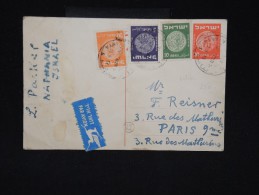 ISRAEL - Entier Postal ( Froissé ) - De Nathania Pour Paris En 1953 - Aff. Plaisant - à Voir - Lot P8767 - Covers & Documents