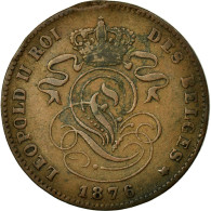 Monnaie, Belgique, Leopold II, 2 Centimes, 1876, TB+, Cuivre, KM:35.1 - 2 Cents