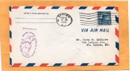 United States 1929 Air Mail Cover Mailed - 1c. 1918-1940 Briefe U. Dokumente