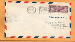 United States 1930 Air Mail Cover Mailed - 1c. 1918-1940 Brieven