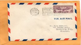 United States 1930 Air Mail Cover Mailed - 1c. 1918-1940 Storia Postale