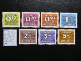 1986  " Ziffernzeichnung "  7 Werte   Postfrisch     LOT  503 - Taxe