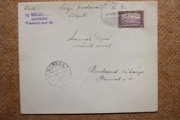 Enveloppe Affranchie Hongrie Pour Budapest Oblitération Sopron 1914 - Briefe U. Dokumente