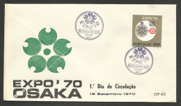 Portugal FDC Japon Expo 1970 Osaka Cachet Lisbonne Japan Expo 1970 FDC Lisbon Postmark. - 1970 – Osaka (Japan)