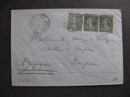 Se 69 -TB Enveloppe Affranchie Avec N° 130 Et 137 X 2 ;  De Boisse-Penchot Pour La Belgique  (28/ 04 /1919 ) - 1877-1920: Période Semi Moderne