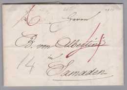 Schweiz Vorphila 1833-02-04 Zürich Brief Nach Samaden - ...-1845 Vorphilatelie