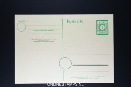 Germany SBZ Karte P 8 Not Used - Postwaardestukken