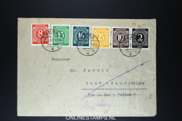 Germany SBZ   Brief  Gera To Gent Belgium Mixed Stamps - Lettres & Documents