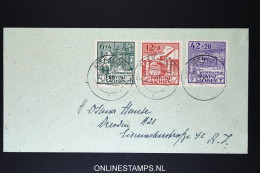 SBZ  Cover West Sachsen Mi Nr 87 - 89    1946 - Covers & Documents
