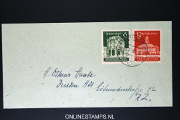 SBZ  Cover Ost Sachsen Mi Nr 64 - 65 - Lettres & Documents