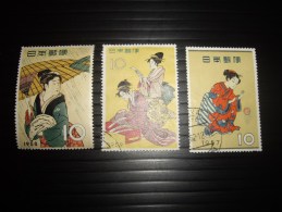 JAPON 1957-58-59-tache Sur Le 1958 - Usati