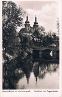 DONAUESCHINGEN An Der Donauquelle - Stadkirche Mit Beigach-Beücke - Circulé 1954, Petit Format, 2 Scans - Donaueschingen