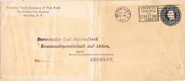 13922. Entero Postal Aerea HUD. TERM Station New York 1923.  Terminal Station - 1921-40