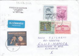 24761- SOLIDARITY, CHARITY, CASTLE, CHAIRS, STAMPS ON COVER, 2014, HUNGARY - Briefe U. Dokumente