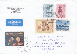 24762- SOLIDARITY, MOHACS AND SZOLNOK TOWNS, CHAIRS, STAMPS ON COVER, 2014, HUNGARY - Briefe U. Dokumente