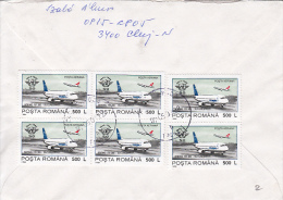 24875- PLANE, STAMPS ON COVER, 2003, ROMANIA - Lettres & Documents