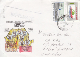 24878- PLANE, POSTAL SERVICE, STAMPS ON 1848 REVOLUTION SPECIAL COVER, 2004, ROMANIA - Lettres & Documents