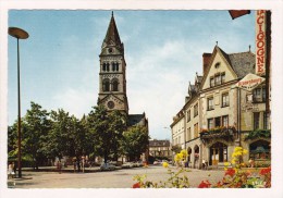 Delcampe - MUNSTER : La Place Du Marché Et Le Temple (animée, Commerces, Voitures, ....) - Munster