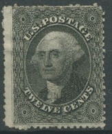 USA 1857 George Washington 12 II Ungebraucht Ohne Gummierung - Ungebraucht