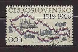 Tschechoslowakei Czechoslovakia  1968 Gest. Mi 1831 Sc 1581 50th Anniversary Of Czechoslovakia. &#269;.2 - Gebraucht