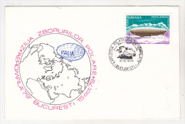 Romania Old Special Cover -  Aerophilately And Polar Philately - 1979 Polar Flights Day Aeromfila 1979 - Événements & Commémorations