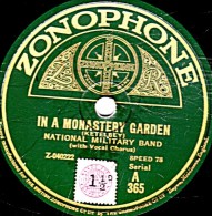 78 Trs 30 Cm état TB -  NATIONAL MILITARY BAND - IN A MONASTERY GARDEN - BEN HUR - 78 T - Disques Pour Gramophone