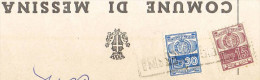 COMUNE DI MESSINA-1966-MARCHE MUNICIPALI-ITALY MUNICIPAL REVENUE-Revenus Municipaux- - Revenue Stamps