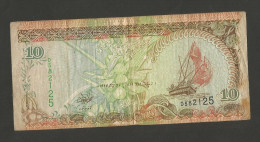 MALDIVES  - MALDIVES MONETARY AUTHORITY - 10 RUFYAAS (1998) - Maldives