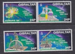 Europa Cept 1994 Gibraltar 4v ** Mnh (23448A) Promo - 1994