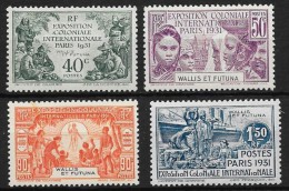 WALLIS Y FUTURA ANTIGUA COLONIA FRANCESA YVERT Nº 66/69* - Neufs